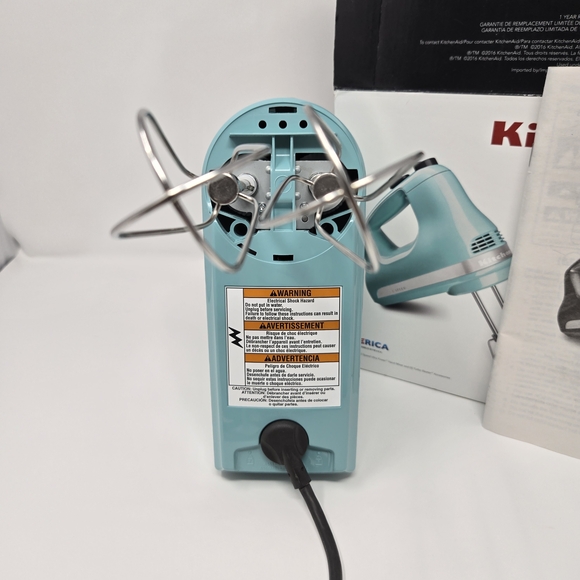 KitchenAid Aqua Sky 5-Speed Hand Mixer - Picture 4 of 5
